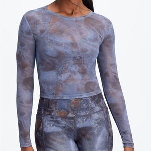 2045 NWT Fabletics Marie Mesh Top Size Large